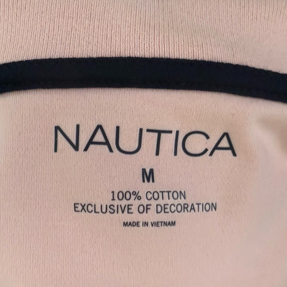 Nautica Men's Pink Cotton Collared Shirt Medium - Picture 6 of 6